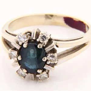 Diamant/Saffier - Damesring