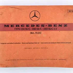 Documentation technique Mercedes-Benz