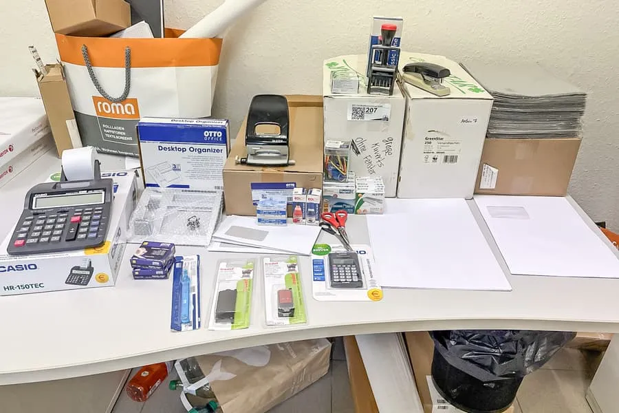 Office supplies lot