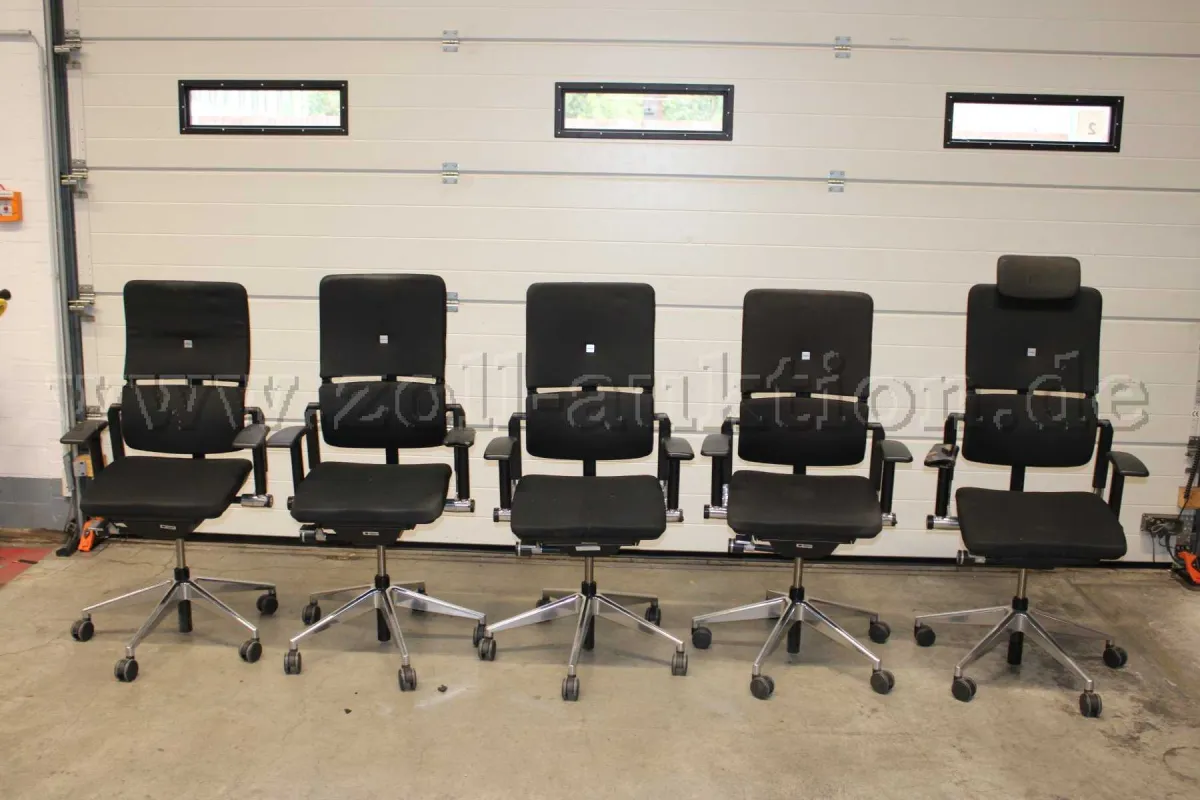 5 Bürodrehstühle von Steelcase, Modell Please, gebraucht