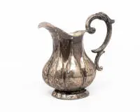 Pot à crème, argent, 13 lots, forme baroque, env. 126 g