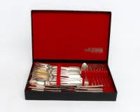 Cutlery set, silver 800, Wilkens, Spaten pattern, for six persons, 30 pieces, total approx. 1,200 g