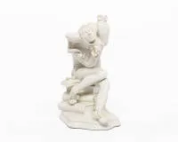 Figurine Till Eulenspiegel, Meissen, marque aux épées croisées, 1er choix, 2e moitié 20e s., n° de modèle 73347, env. 24 cm de haut