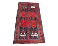 Tapis kurde, Kurdistan, ancien, env. 2,65 x 1,26 m