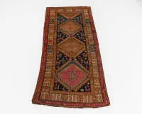 Kazak, Caucase, antique, colorants végétaux, env. 2,90 x 1,14 m