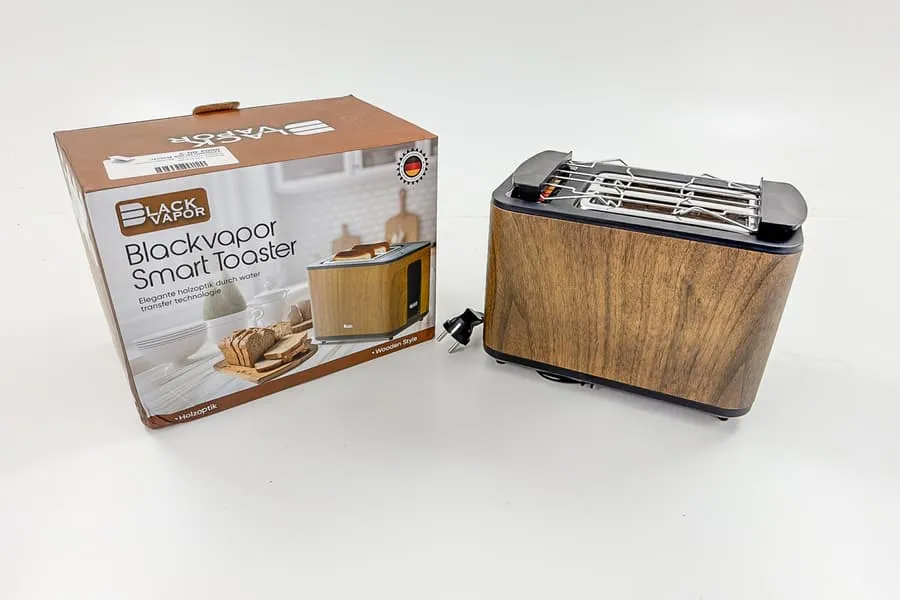 Toaster Blackvapor wood finish