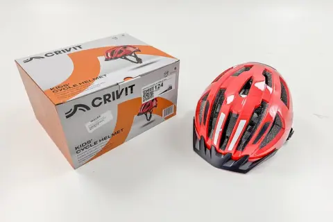 Casque de vélo enfant avec feu arrière Crivit, taille 49-54