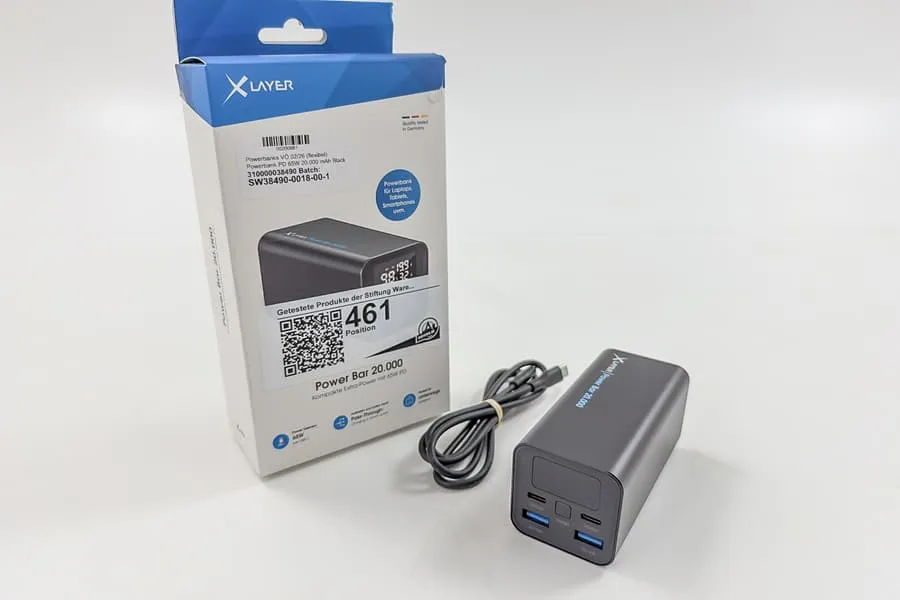 Повербанк Layer Power Bar 20 000 мАч 65 Вт