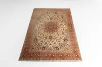 Tabriz, Iran, avec soie, nouage fin, env. 3,54 x 2,45 m, taché