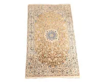 Kork-Nain, mit Seide, Iran, sehr feine Knüpfung, ca. 2.14 x 1.23 m
