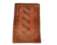 Ersari-Turkmène, probablement Afghanistan, env. 2,08 x 1,22 m, franges réduites