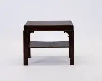 Table d'appoint de style chinois, 20e s., probablement acajou, 50 x 60 x 50 cm, traces d'usage