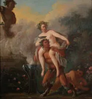 Карем, Жак-Филипп (1734 Париж - 1796 Париж, ученик Шарля-Антуана Куапеля (1694-1752, его многогранное творчество включает исторические картины, пейзажи, галантные сцены и вакханалии),