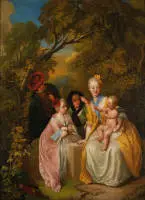 Dietrich, dit Dietricy, Christian Wilhelm Ernst (1712 Weimar - 1774 Dresde, première formation artistique auprès de son père Johann Georg Dietrich, puis auprès d'Alexander Thiele à Dresde, 1741 nomination comme peintre de cour d'Auguste III, à partir de 1764...