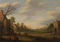 Droochsloot, Joost Cornelisz. (1586 Utrecht - 1666 Utrecht, élève de David Vinckboons, membre de la guilde Saint-Luc à Utrecht, père de Cornelis Droochsloot),