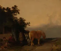 Morland, George (1763 Londýn - 1804 Londýn, známý zejména svými obrazy zobrazujícími venkovský život a žánrovou malbou),