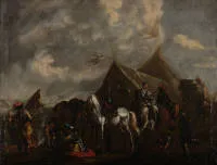 Querfurt, August (1696 Wolfenbüttel - 1761 Vienna, battle and landscape painter), attributed,