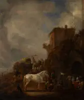 Wouwerman, Philips (1619 Haarlem - 1668 Haarlem), probably,