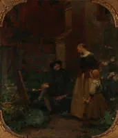 Angermeyer, Hermann (1876 Brême - 1955 Fischerhude, peintre de l'école de Düsseldorf, orientation ultérieure vers l'impressionnisme),