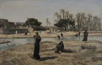 Mielich, Alphons Leopold (1863 Klosterneuburg - 1929 Salzbourg, peintre de genre de l'orientalisme)