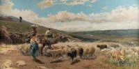 Tiratelli, Aurelio (1842 Rom - 1900 Rom, italienischer Bildhauer, Genre-, Landschafts- und Tiermaler sowie Fotograf),