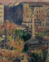 Büttner, Erich (1889 Berlin - 1936 Freiburg, deutscher Maler und Grafiker, studierte von 1906 bis 1911 an der Unterrichtsanstalt des Kunstgewerbemuseums in Berlin bei Emil Orlik. Insbesondere in den 1920er Jahren schuf er zahlreiche Porträts und...