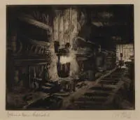 Steib, Josef (Munich 1898 - 1957 Cochem, études à l'Académie des Beaux-Arts de Düsseldorf, peintre paysagiste, aquarelliste et aquafortiste allemand),