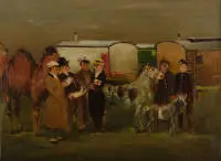 Stock, Franz (1896 Culm - 1970 Berlin, engagé au front pendant la 1re Guerre mondiale, déménagement à Berlin, études à l'École supérieure d'art de Berlin, 1919 exposition avec la Novembergruppe, à la Sécession berlinoise et à Buenos Aires, voyage marquant en France en 1930,...