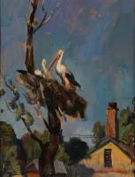 Lednev, Valery (geb. 1940 in Avdotyino, gilt als eine prägende Figur der zeitgenössischen russischen Kunstszene. Er hält den Titel des Volkskünstlers der Russischen Föderation),