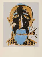 Lüpertz, Markus (né à Liberec (Reichenberg)/Tchéquie 1941, études à la Werkkunstschule Krefeld et à la KA Düsseldorf, professeur de peinture à la KA Karlsruhe, professeur et recteur de la KA Düsseldorf, vit et travaille à Düsseldorf et...