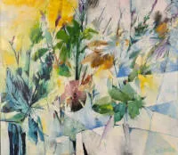 Paulhardt, Siegfried (1926 Wuppertal - 2000 Francfort-sur-le-Main, connu pour ses paysages expressifs et ses natures mortes)