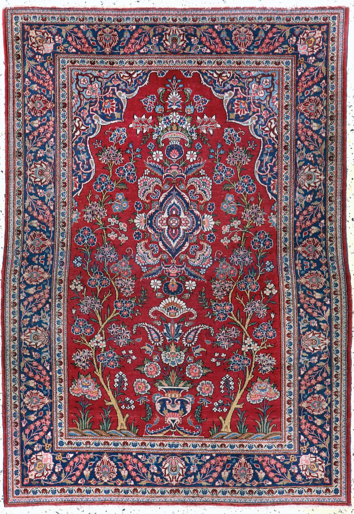 Keschan Kork alt, Persien, Anfang 20.Jhd, Korkwolle auf Baumwolle, ca. 150 x 106 cm,