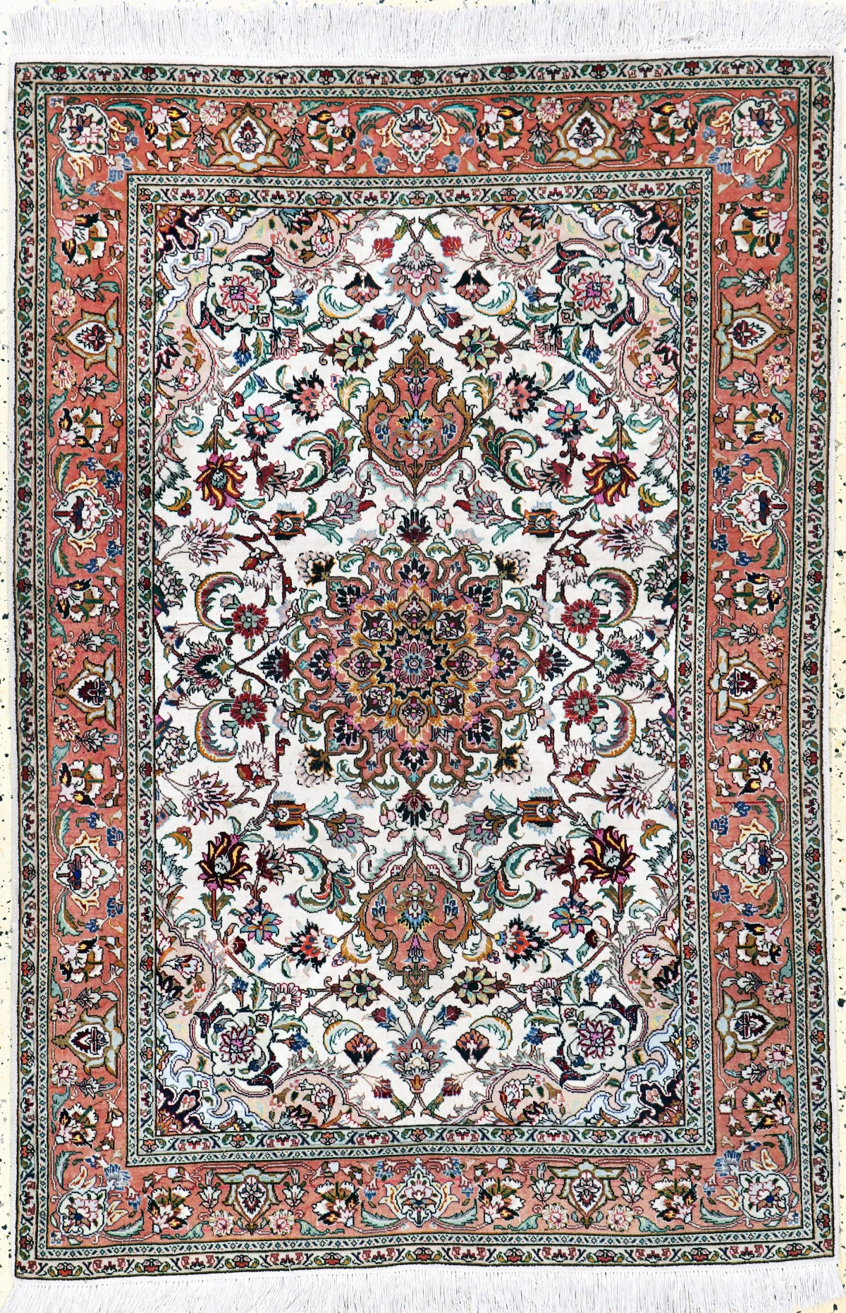 Täbriz fein(50 Raj), Persien, Ende 20.Jhd, Korkwolle mit Seide, ca. 150 x 104 cm, ca