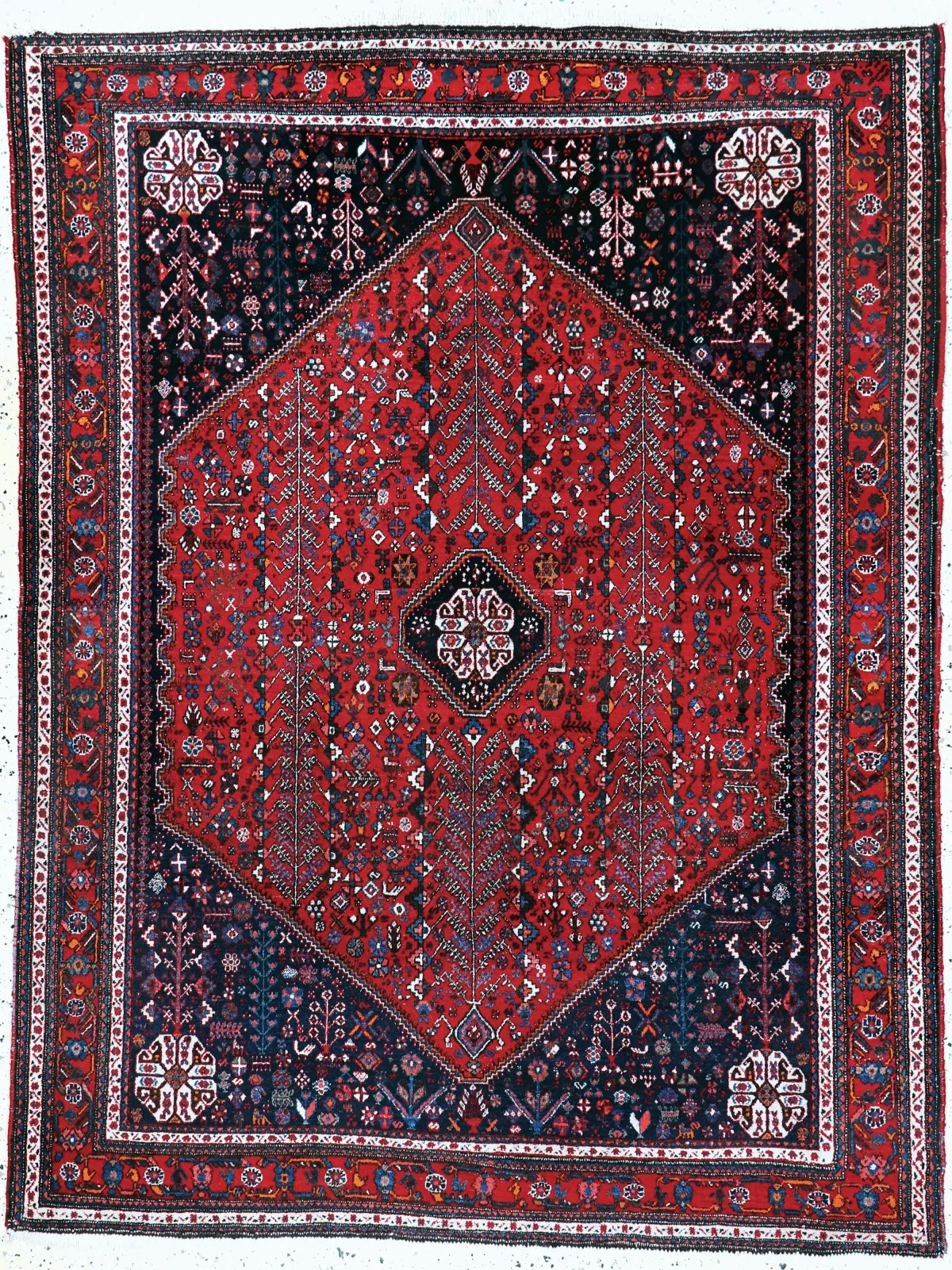 Abadeh fein, Persien, Mitte 20.Jhd, Wolle auf Baumwolle, ca. 205 x 155 cm, EHZ: 2,