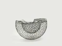 Double-walled bowl made of steel wire #0001