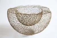 Doppelwandige Schale „Centauri“ aus Bronze #0011