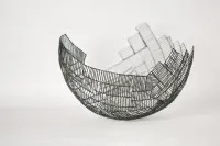 Architektur der Linie – Sphäre I handgefertigte Skulptur mit Funktion #0055