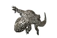 Grand lézard en tôle d'acier #0112