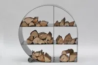 Round firewood rack