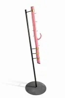 "pink tree" – kapstok van staal en gelakt boomstam #0501