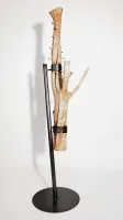 "Tree trunk coat rack – sculpture meets function" #0504