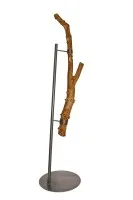 Naturfarbene Baumstamm-Garderobe – Skulptur & Funktion in Perfektion #0506