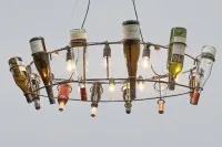 "Luce Vinum Ellipsis" Oval wine bottle lamp #0904