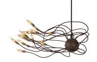 “the wind” – Sculptural copper ceiling light #0911