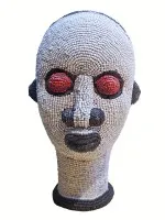 Bamileke kralen hoofd #1016