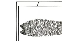 Fischskulptur im Rahmen #0123