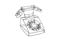 Téléphone à cadran #0137