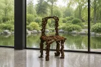 Schrottstuhl – Skulptur aus Stahl #0609