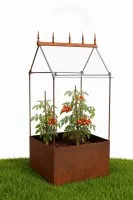 Tomatenhaus mit Glaseindeckung aus Echtglas #0823
