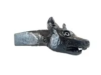 Wolf head – hand-forged from 25 mm square steel #1205